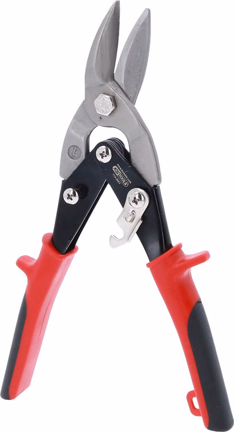 KS Tools Cesoie a leva per fori passanti, taglio a sinistra