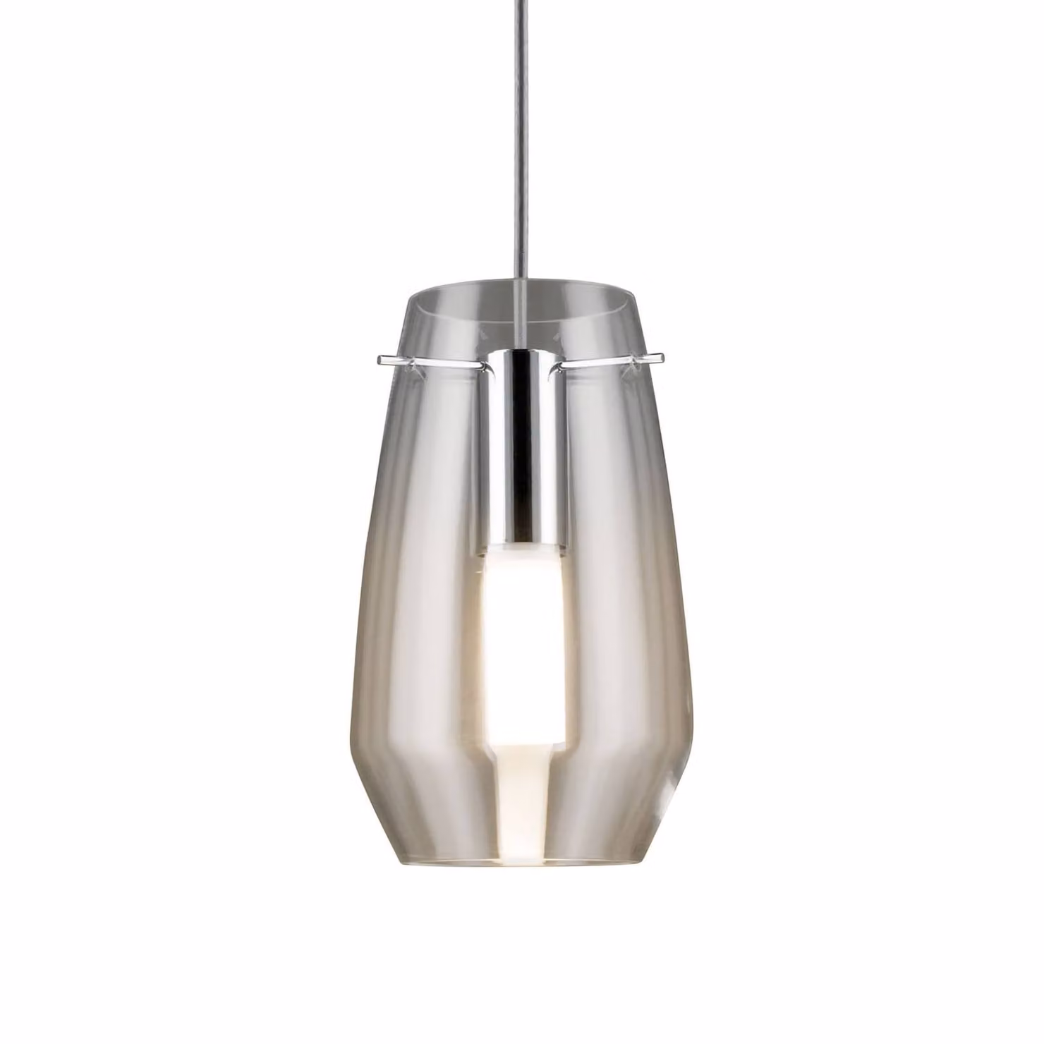 Paulmann Paralume Vento, trasparente, Ø 17 cm, vetro Vento, Chiaro / Trasparente, Soggiorno / Sala da pranzo, Vetro, Moderno