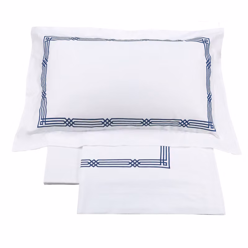 SERBELLONI Completo letto - Taglia: 2 piazze,Colore: SERBELLONI - BIANCO/BLU