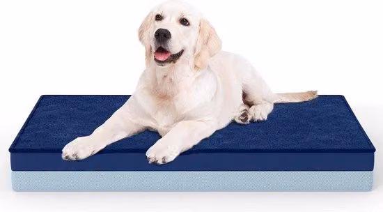Cuscino ortopedico per cani - Cuscino per cani 120x80 - 2 livelli di rigidità - Lavabile - Arredamento per cani - Divano per cani - Lettino per cani