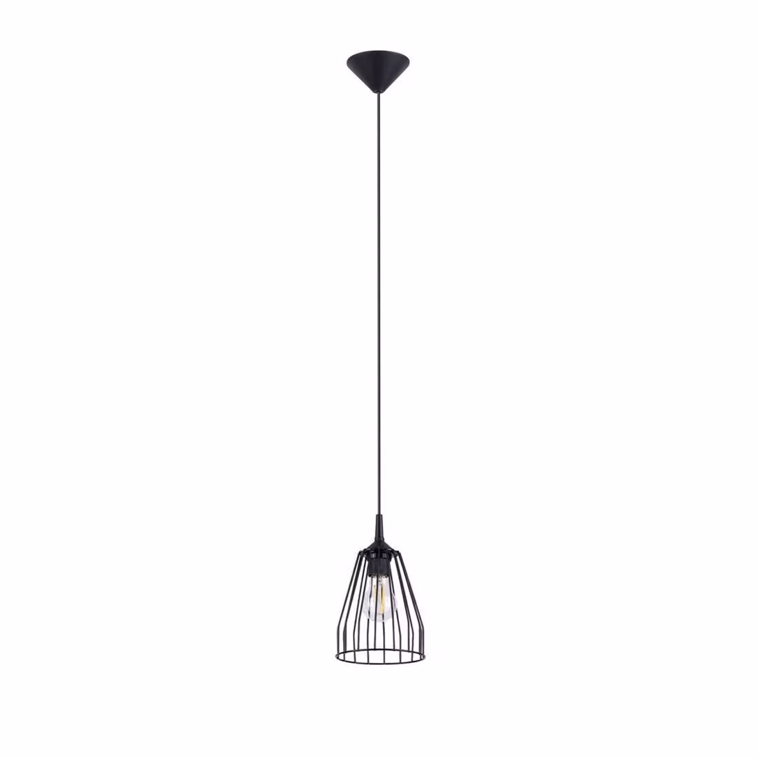 Lampade a sospensione LEYO 1xE27 15W in acciaio 85x15x15 cm Sollux Lighting