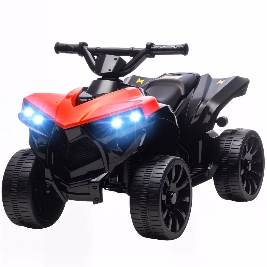 Quad Elettrico per Bambini Minimal 6V Rosso con Fari LED e Musica – 2