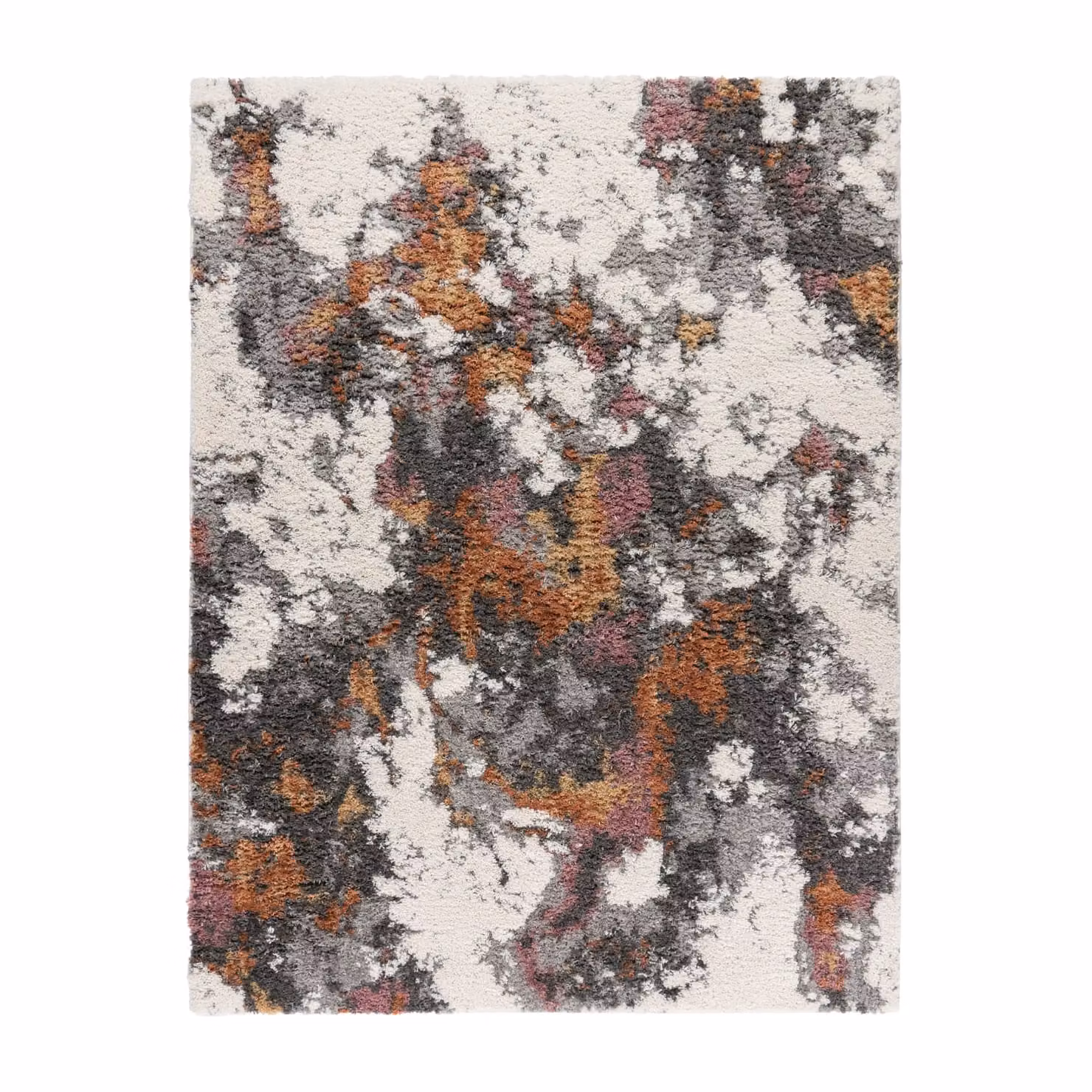 Tappeto a pelo alto Vincenta multicolore grigio e rosa L: 120 cm, P: 160 cm – 3
