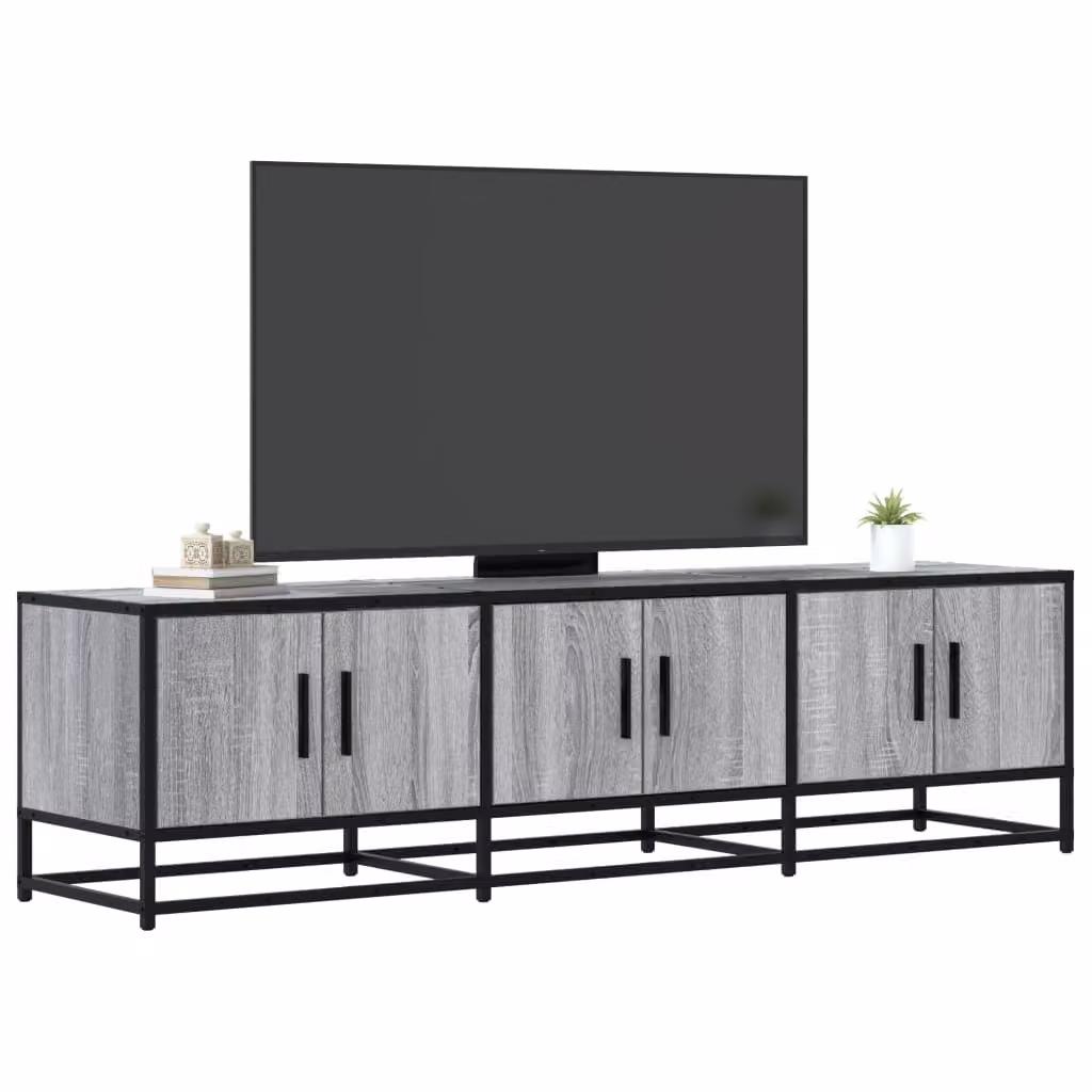 Mobile TV vidaXL in stile industriale Grigio Sonoma, L: 150 cm, P: 35 cm, H: 41 cm