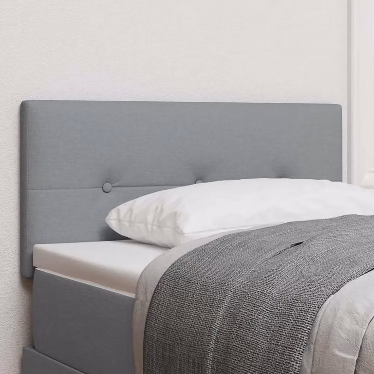 Testiera per letto regolabile in altezza vidaXL in tessuto grigio, larghezza: 90 cm