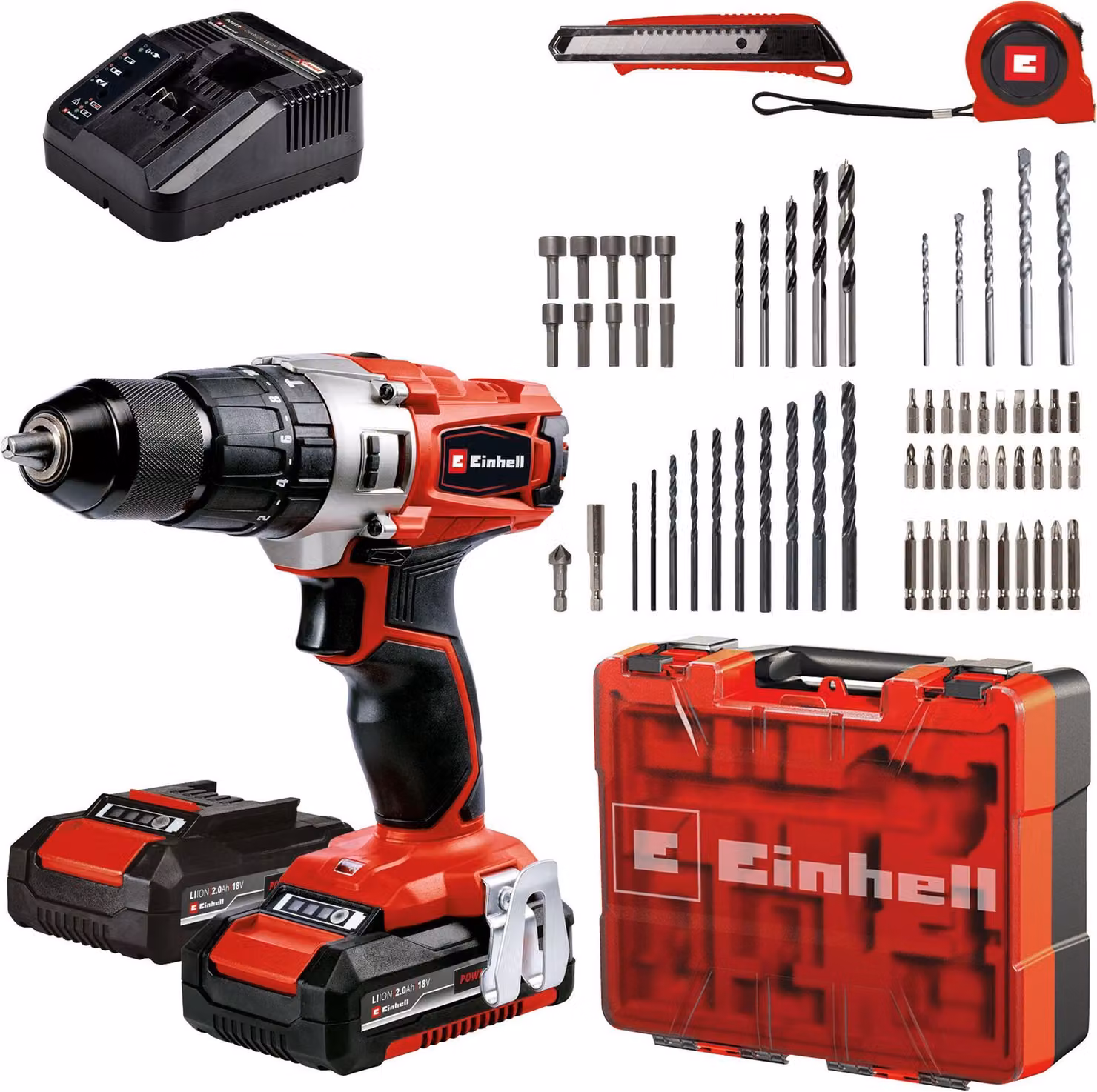 Batteria Twist-action 2x2,0Ah TE-CD 18/2 Li-i 64 EINHELL
