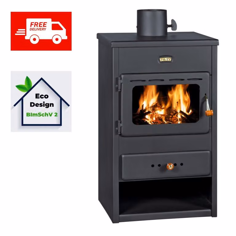 Stufa a legna, Prity K1 9,5 kW, BIMSCHV 2