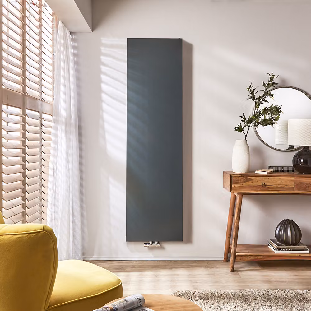 Radiatore Verticale Blu Acciaio 1800x400mm – Design