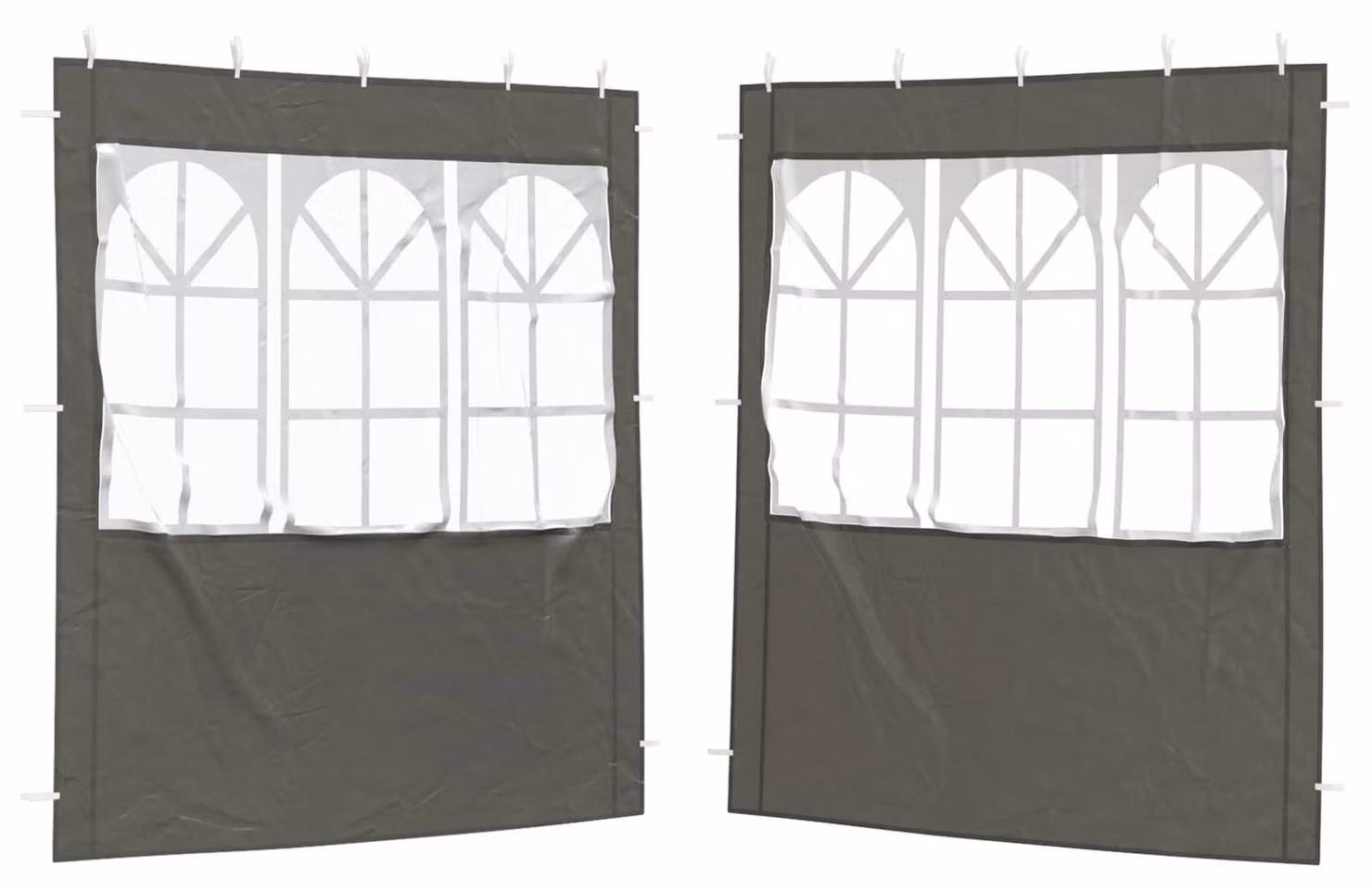 Parete per tenda da festa 2 pcs 200 x 195 cm Antracite