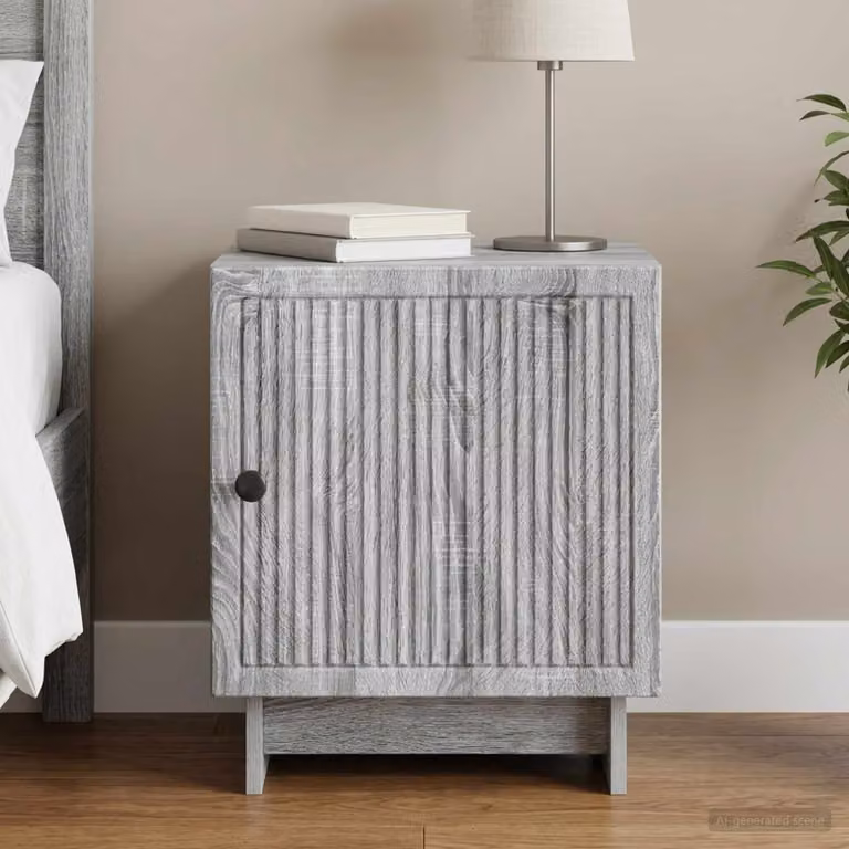 Armadio da Notte Moderno vidaXL in Grigio Sonoma L: 43 cm, P: 34,5 cm, H: 50 cm