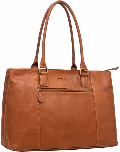 Porta Laptop in Pelle Reale Grande Donna con Tasca per Laptop 15,6 Pollici Ideale come Borsa in Pelle Vintage Borsa da Ufficio Borsa da Lavoro Borsa Donna e Borsa a Spalla