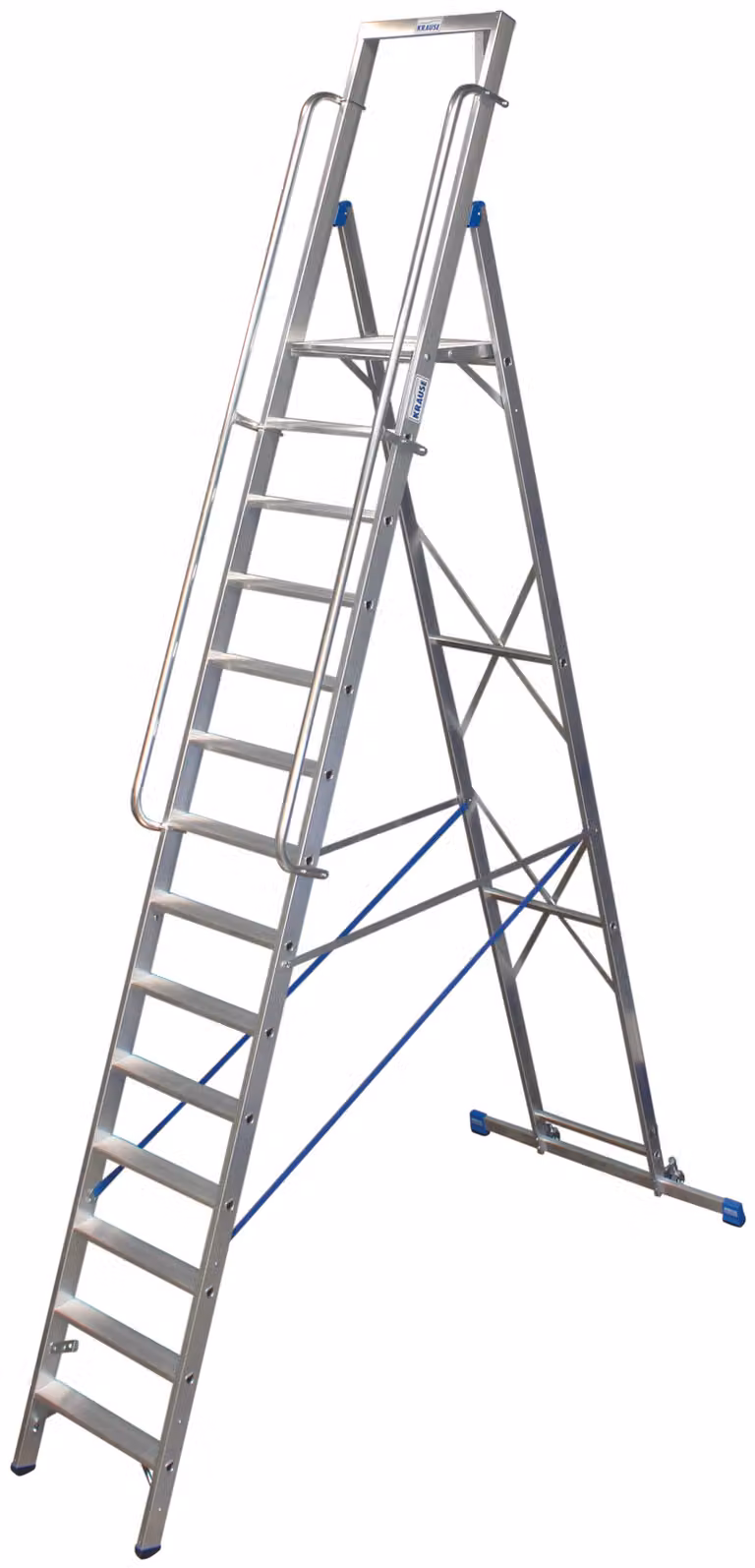 KRAUSE STABILO Stufen-StehLeiter mit großer Standplattform 1x14 Stufen