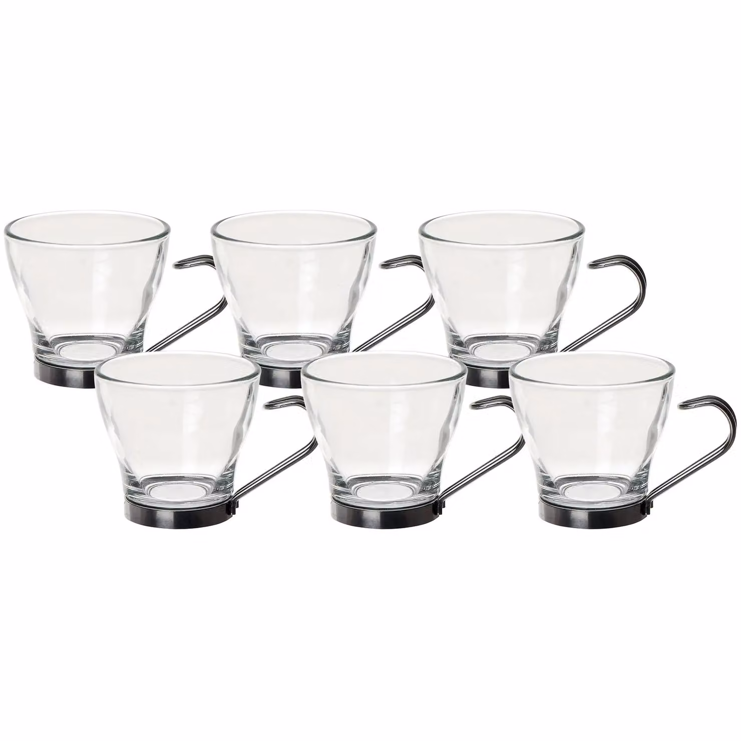 Set di 6 tazzine da caffè espresso in vetro trasparente Gusto Casa