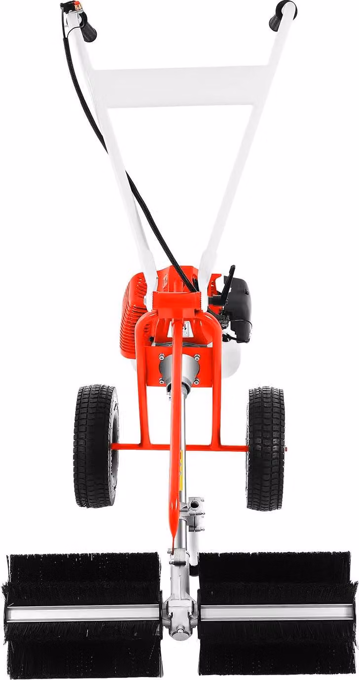 Aspiratrici per prati a benzina - Spazzatrici manuali - Motore da 43 cc e 1,7 CV - Larghezza di lavoro di 60 cm - Raffreddamento ad aria, motore a 2 tempi - Carico massimo sulle ruote: 136 kg