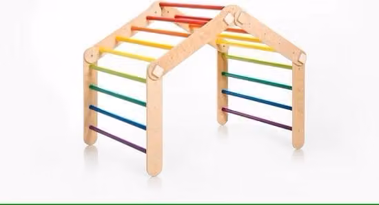 Clima di avventura per bambini a forma di triangolo per arrampicata trasformabile