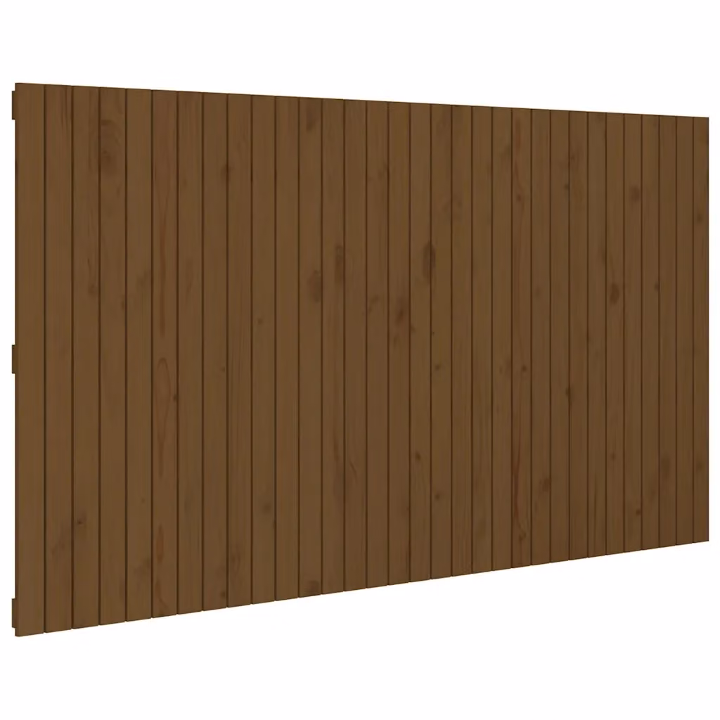 Testiera da parete VIDAXL in legno massello di pino marrone opaco L: 204 cm, P: 3 cm, H: 110 cm – 2