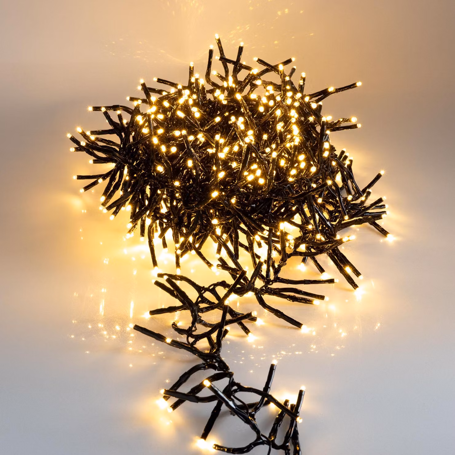 3.12 mazzi di luci fiabesche 768 LED con timer - bianco caldo / 5,5 m