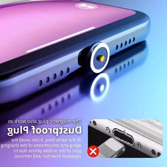 Adattatori magnetici ruotabili a 360°, set da 5 pezzi, molto resistenti