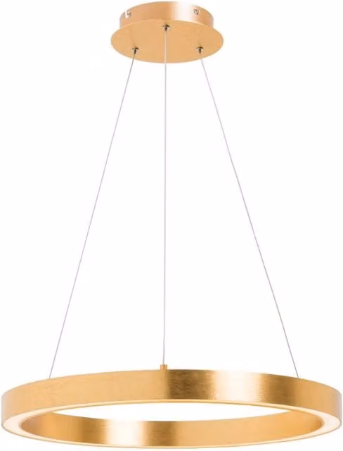 Lampada a sospensione CARLO oro tonda LED 30W Zuma Line