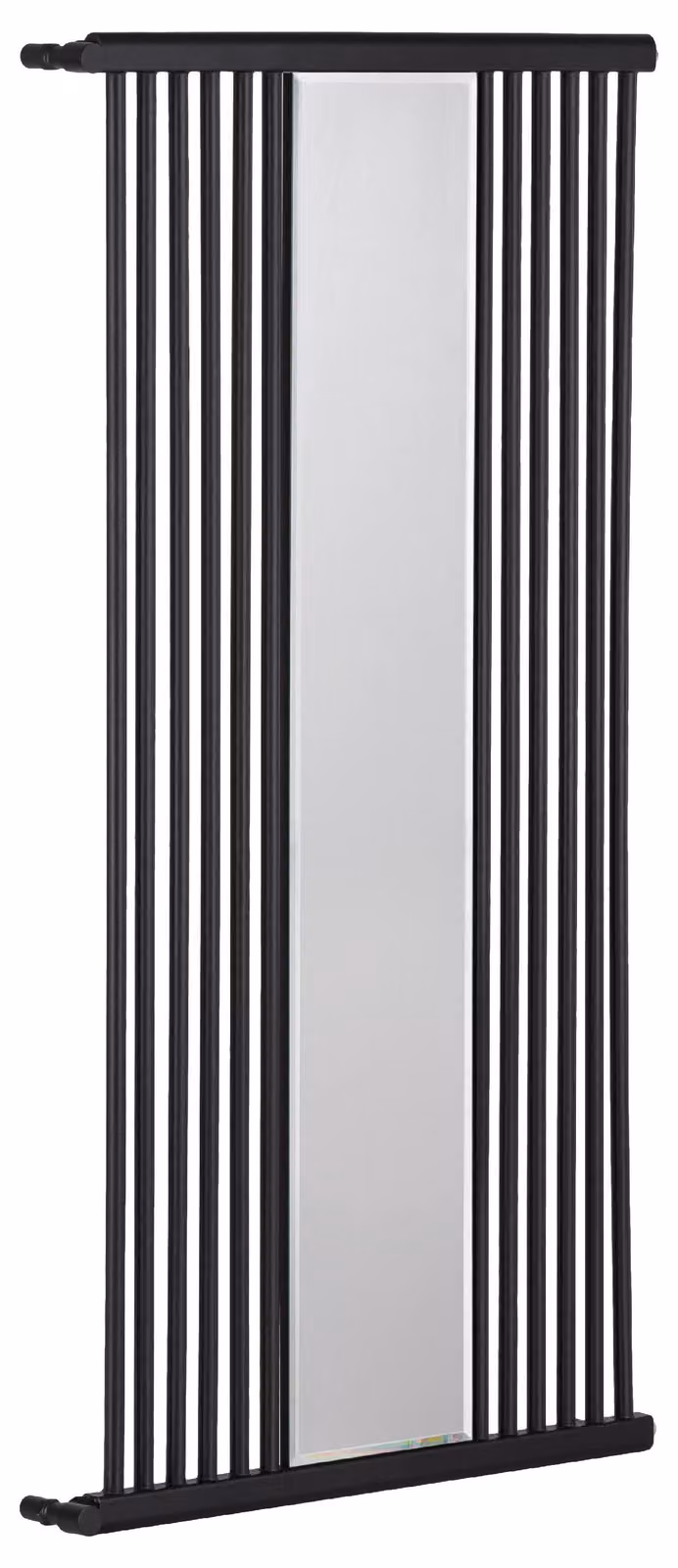 CERANO - Radiatore da bagno Maximus - collegamento laterale - 735 W - nero opaco - 1510 x 740 mm