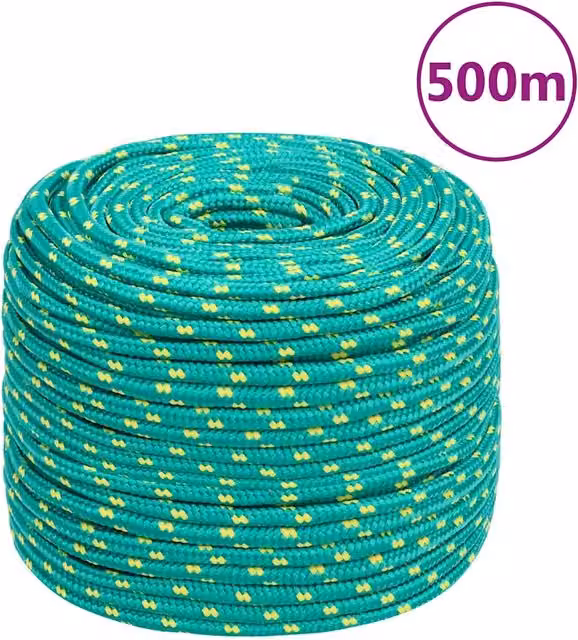 Corda per barca Verde 8 mm 500 m in Polipropilene 152717