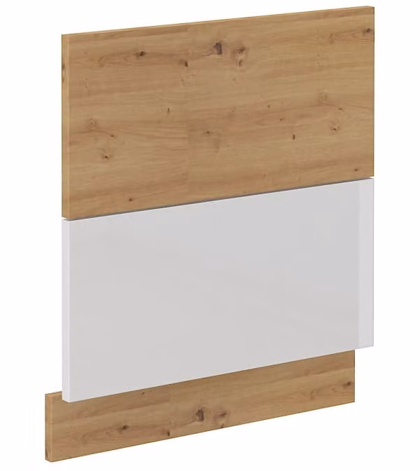 Sportello per lavastoviglie da incasso ADARA - 60x57 cm, bianco / rovere artigianale
