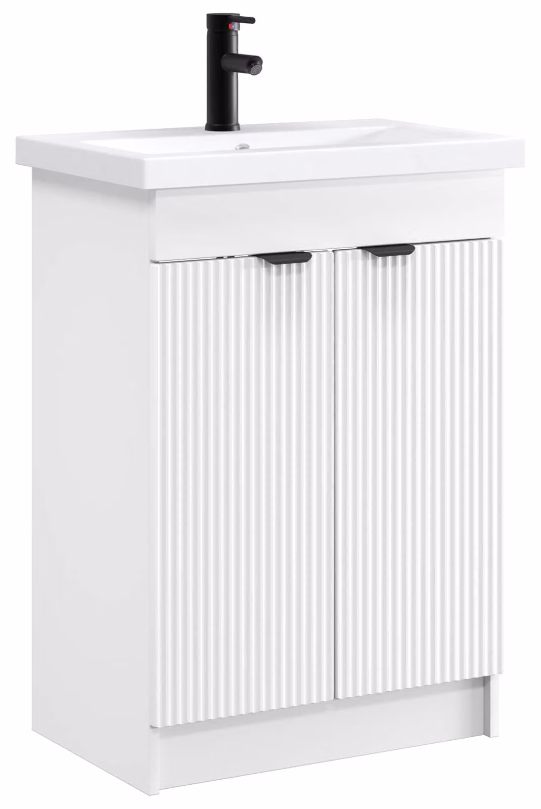 Set di mobili da bagno, colore bianco, dimensioni 78,5 x 37,5 x 81 cm