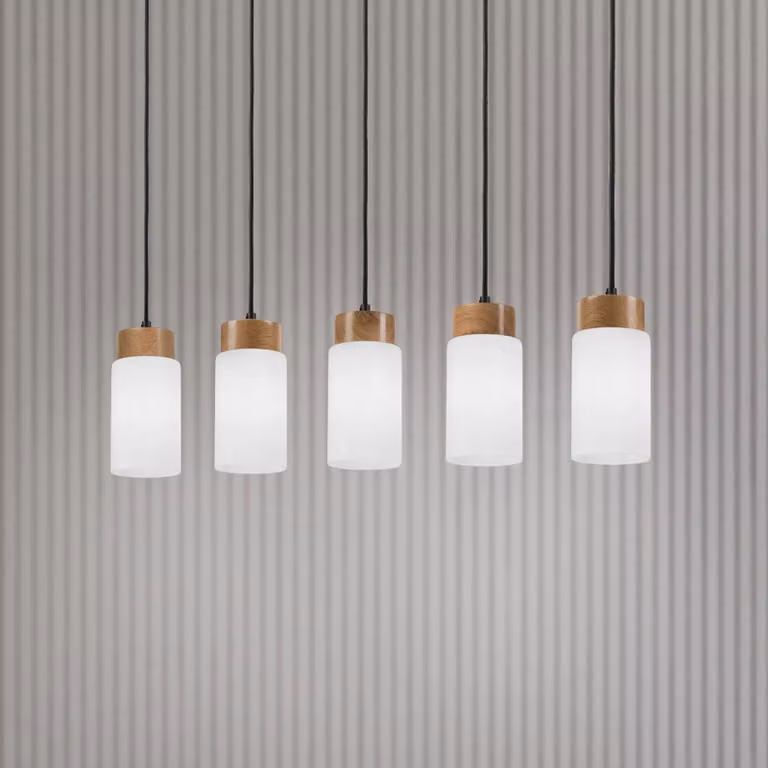 Lampada a sospensione in vetro Markus Lamkur, dimmerabile, Bianco / Opale, Soggiorno / Sala da pranzo, Vetro, Scandinavo, Lampada a sospensione