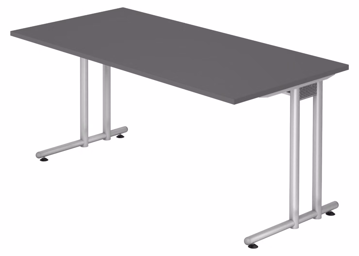 bümö Scrivania Serie-N - Dimensioni: 160 x 80 cm, Decorazione: grafite