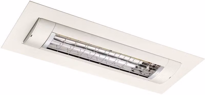 Riscaldatore a soffitto a infrarossi di alta qualità, perfetto per l'uso esterno, diversi colori Etherma, colore: bianco, potenza: 2000 Watt