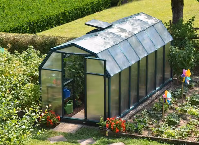 Serra da giardino Palram Canopia Eco Grow in policarbonato a doppio strato, Verde, L/P/H: 445 x 204 x 198 cm
