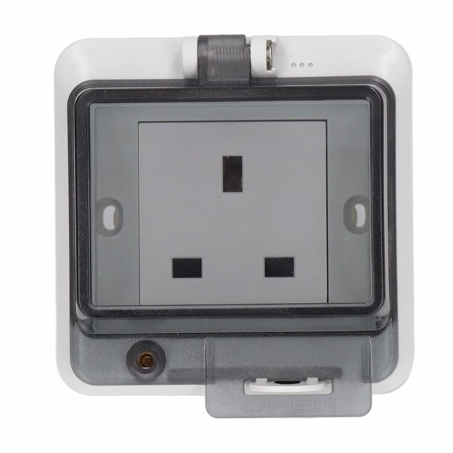 IP66 Impermeabile Presa di corrente standard UK Antifiamma Robusta presa di corrente antiurto 250V 13A