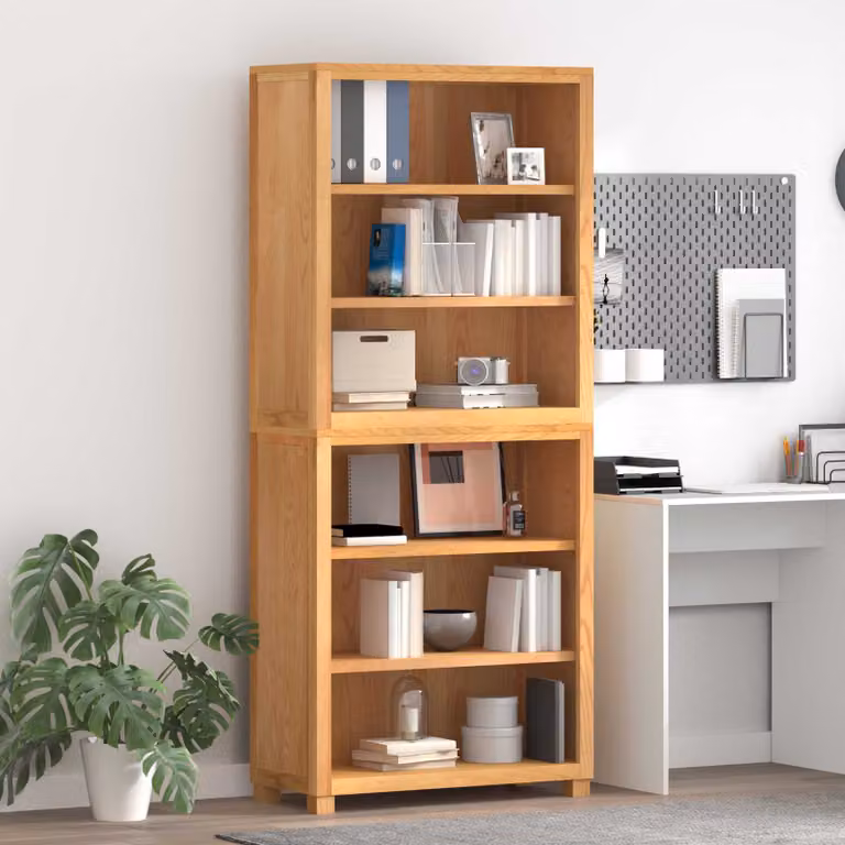 Set di mobili per magazzino vidaXL in legno color rovere marrone, 2 pezzi, L: 80 cm, P: 35 cm, H: 185 cm