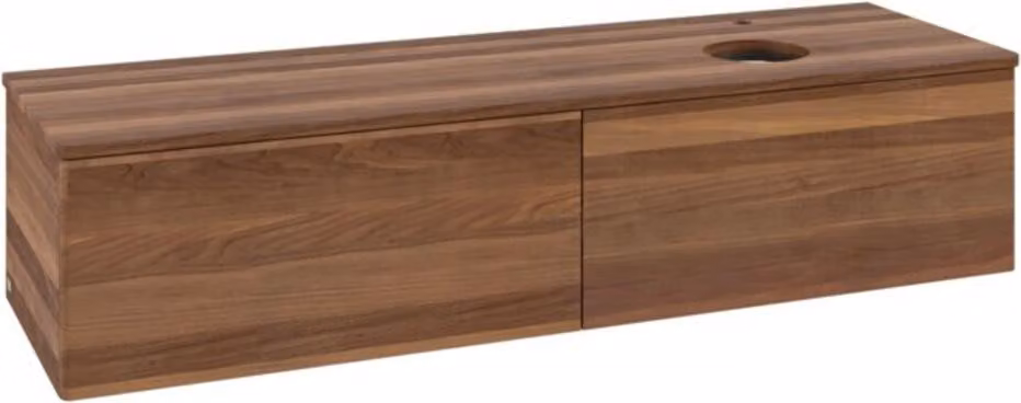 V&B Mobiletto senza struttura frontale - illuminazione Antao 160x50cm, HL, WBP-colore w. wal, w. wal