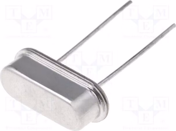 2 oscillatori: quarzo 14,7456 MHz, 20 pF, montaggio a foro passante. Oscillatori a quarzo per montaggio a foro passante, tolleranza di ±30 ppm