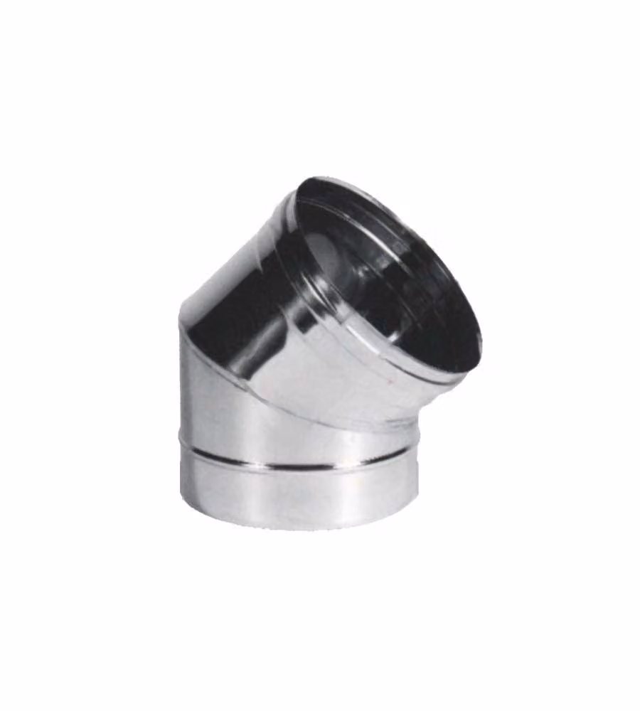 Gomito Inox Settori 45° 8 cm Maral