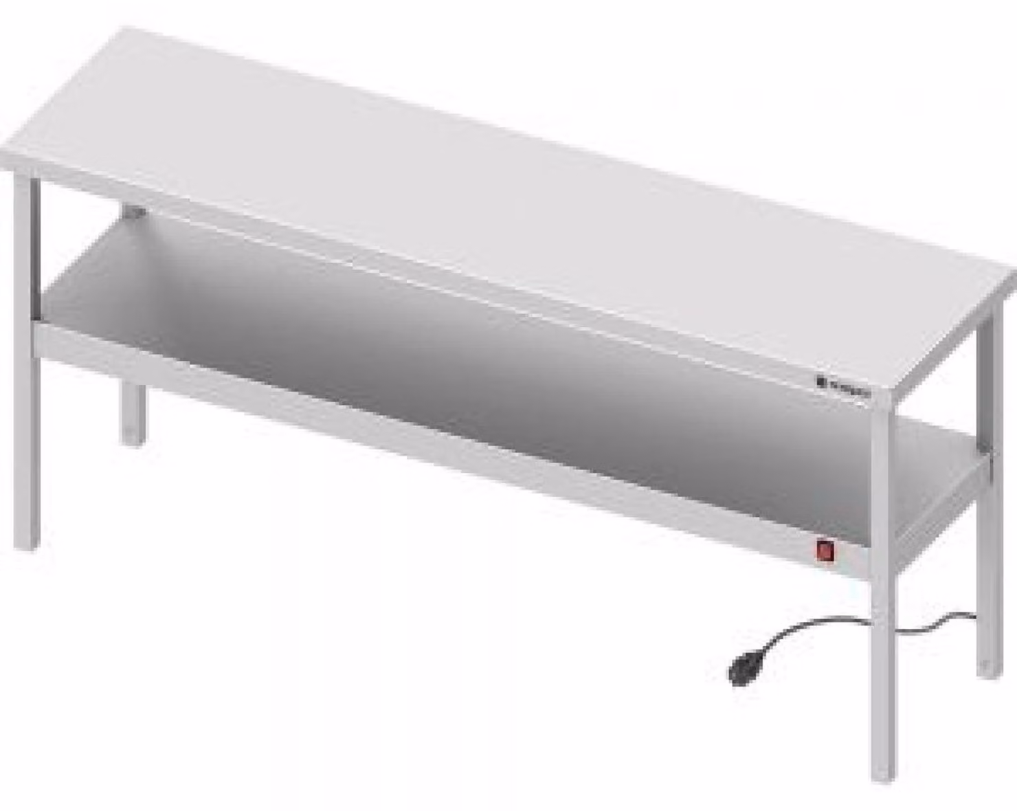 Ponte termico a 2 piani 900x400x700 mm con radiatori infrarossi in Vetroceramica
