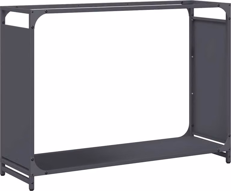Rastrelliera per Legna da Ardere Antracite 90x28x65 cm