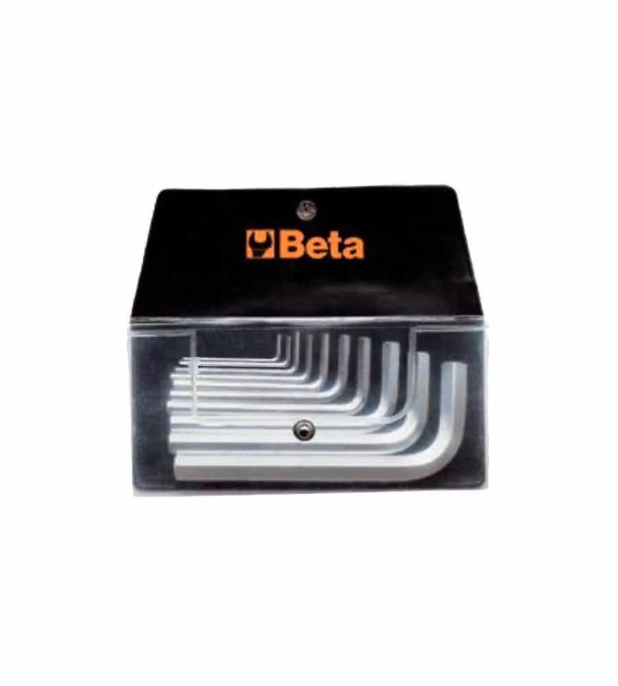 Set di chiavi maschio esagonale piegate Beta, 10 pezzi, in acciaio al cromo vanadio, colore argento – 2