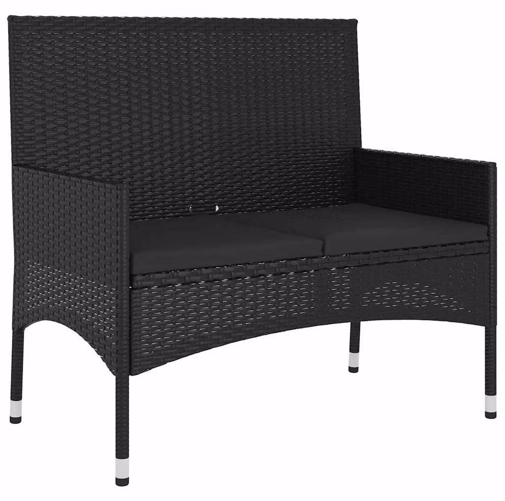Panca da giardino "2-Zits" in rattan sintetico