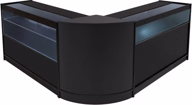 Set Banconi Adonis LED Monster Group BV Nero con Vetro, L: 120 cm, P: 60 cm, H: 90 cm – 1