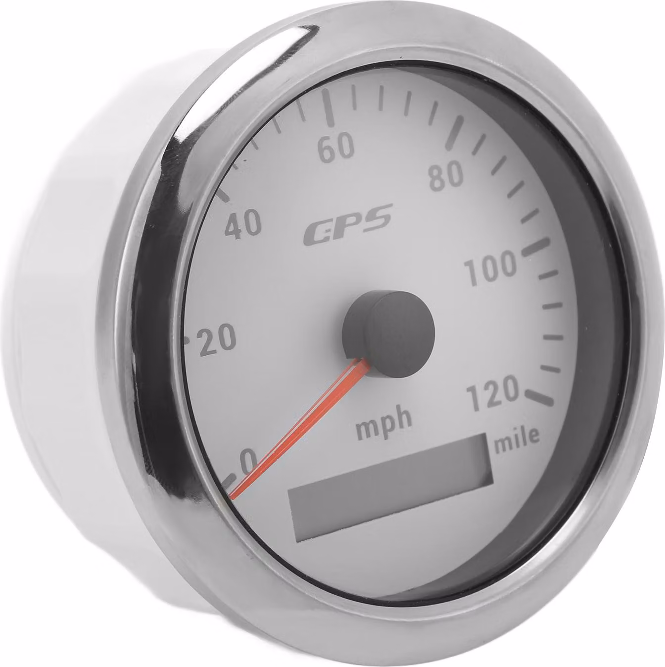 Tachimetro GPS 85 mm/3,35 pollici Contachilometri 120 MPH/H IP67 Impermeabile per strumenti di misurazione dei passi Bianco