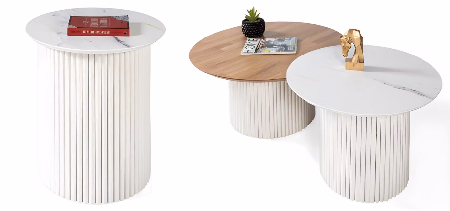 Beistelltisch Couchtisch Sofatisch Wohnzimmertisch Praktisch 2tlg.