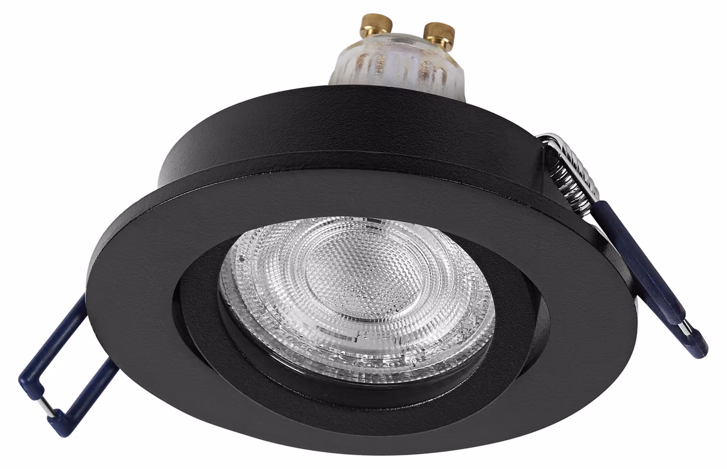 Lampada da incasso a LED OSRAM, GU10, 4,5 W, 2700 K, 400 lm, bianco caldo, IP20, nera, set da 3 pezzi