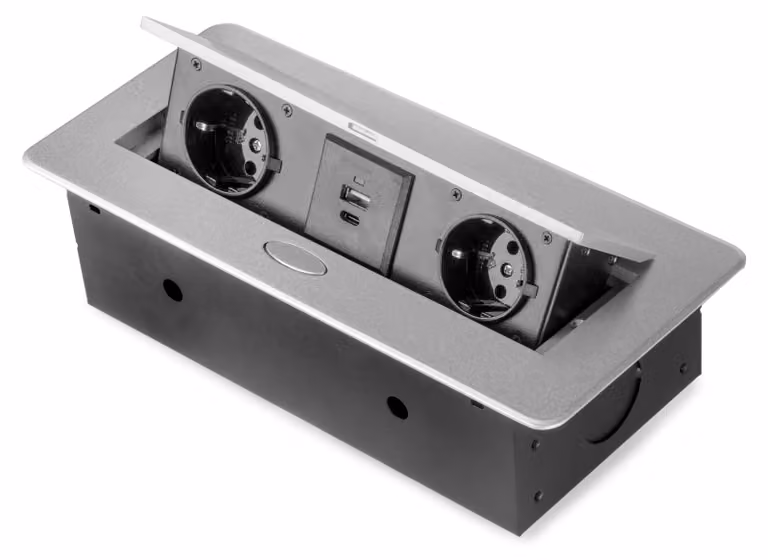 Emuca Multipresa Atom 26 Lite Per Scrivania Allum.