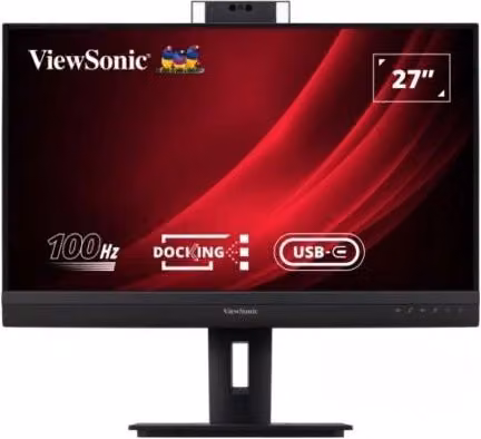 Monitor PC ViewSonic VG Series VG2757V-2K da 27 pollici, Risoluzione Quad HD 2560 x 1440 pixel, Pannello IPS, Nero – 1