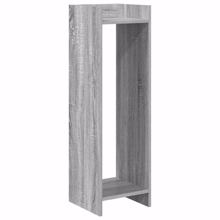 vidaXL Supporto per piante Sonoma grigio in legno MDF L/P/H: 30 x 30 x 100 cm