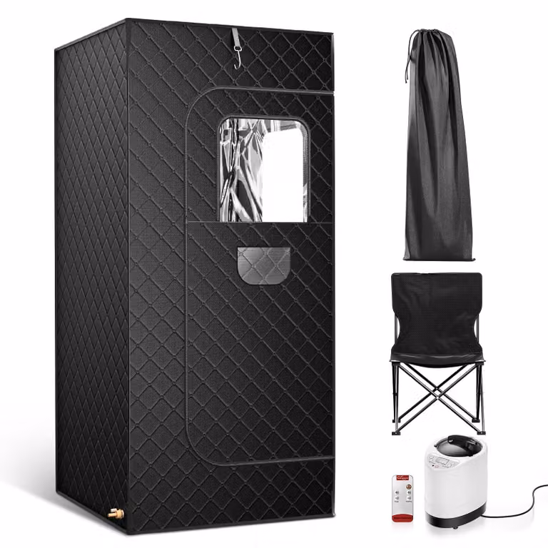 Sauna a vapore portatile - Potenza: 1000 W - Serbatoio acqua: 2,6 L - Colore: nero