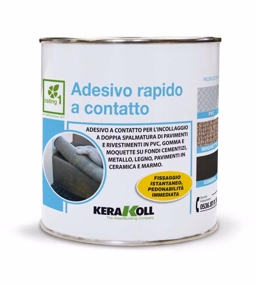 Kerakoll Adesivo Rapido a Contatto 750g - Eco-compatibile per Pavimenti