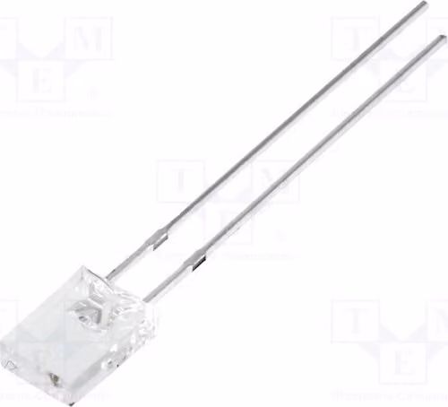 2 LED gialli, 1120÷1500 mcd, 2x5x7 mm, angolo di emissione 100°, montaggio a foro passante, modello OSY5PA71A1B